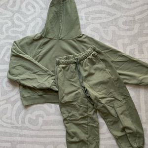 Aerie Luxe Inside Out Matching Sweatsuit